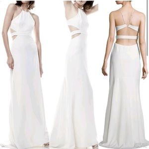 Halston Heritage white gown